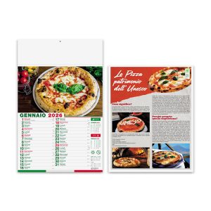 Calendario PA136 PIZZA - con testata Personalizzata