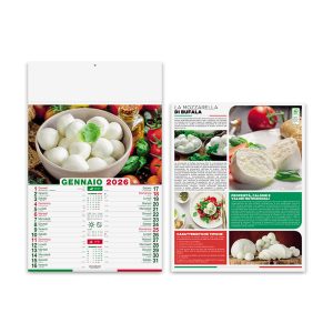 Calendario PA140 PRODOTTI TIPICI - con testata Personalizzata