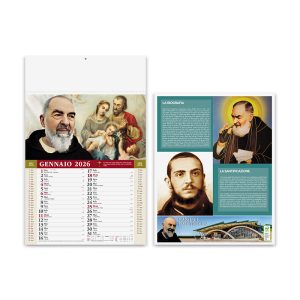 Calendario PA100 - SAN PIO - con testata Personalizzata